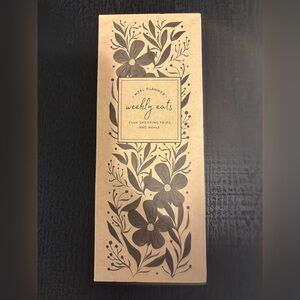 Floral Meal Planner - Brown
